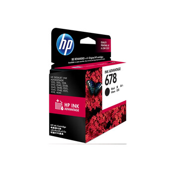惠普(HP)CZ107AA 678黑色原装墨盒(适用HP Deskjet1018/2515/1518/4648/3515/2548/2648/3548/4518) 惠普(HP)CZ107AA 678黑色原装墨盒(适用HP Deskjet1018/2515/1518/4648/3515/2548/2648/3548/4518)