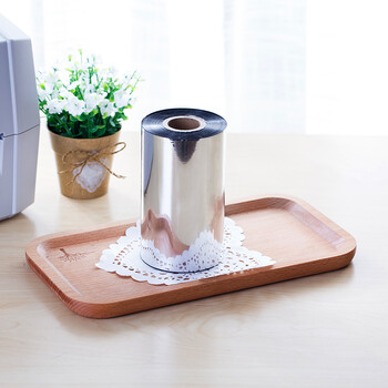 得力(deli)110mm*300m热转印条码机标签机通用型树脂腊基混合基碳带81552（单支装）