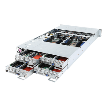 Mdf01 Server Rack 技嘉/GIgabyte 2U C621 H261系列 四子星 四节点高密度服务器 LGA3647 H261-H61 24*2.5盘位其中 ...