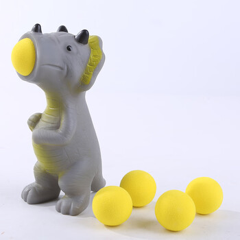 家吐球弹射抖音同款创意整蛊发泄解压神器减压学生礼物奖品1 灰色恐龙