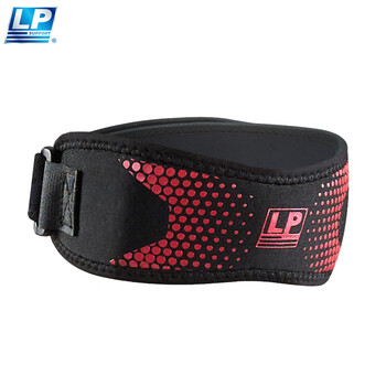 LP髌骨带可调节式运动护膝男女跑步运动护具篮球装备CT73 均码 银色