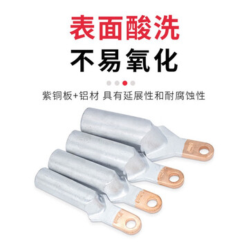 铸固 DTL铜铝鼻子 接线端子电缆铜接头铜铝裸端过渡连接线耳 DTL-400 (1只）