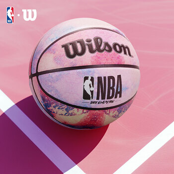 Wilson威尔胜NBA扎染系列图案随机青少年儿童礼物室内外5号篮球6-12岁