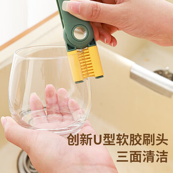 巨奇严选 奶瓶刷杯刷婴儿奶瓶清洗刷杯子神器五合一长柄保温杯清洁刷