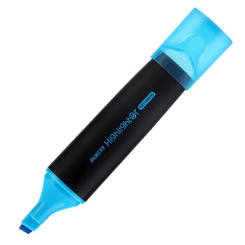 宝克（BAOKE） BAOKE MP4906 荧光笔重点标记笔水性记号笔学生办公用 蓝色 10支/盒