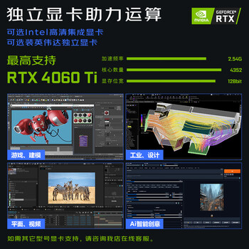 联想（ThinkStation）K设计建模渲染图形塔式工作站台式主机 i9-14900 64G 1T+2T RTXA4000-16G 定制