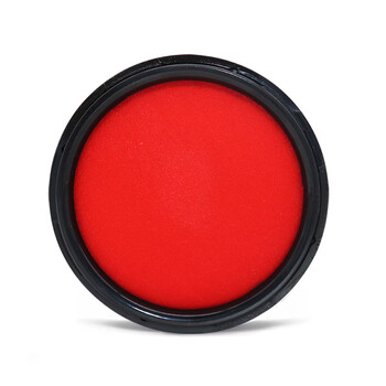 浩立信（LISON）80mm秒速干朱肉印台 印章公章快干圆形印台印泥 发票单据收据财务会计用品