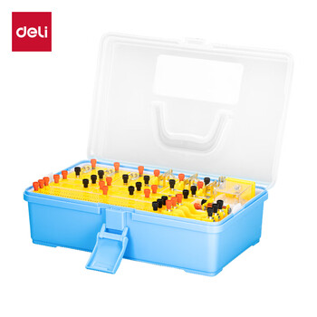 得力(deli)电磁学实验箱标准款 初中物理实验全套电磁学备考 电学实验箱 学生文具生日开学礼物教材同步77件 得力(deli)电磁学实验箱标准款 初中物理实验全套电磁学备考 电学实验箱 学生文具生日开学礼物教材同步77件