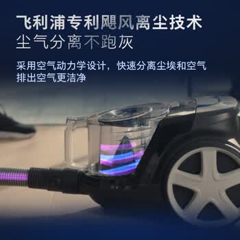 飞利浦（PHILIPS）家用吸尘器卧式手持大功率强力除螨吸毛吸灰吸尘器FC9351