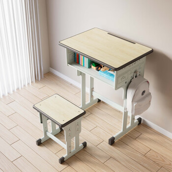 小朋友的学习桌 学校同款儿童书桌写字桌家用学生课桌椅套装简易小孩