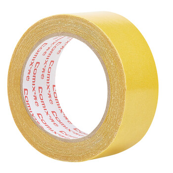 齐心（COMIX）（Comix）强力双面布基胶带40mm*10米*280μm单卷装 高粘度地毯墙面固定撕下无痕 BJ4010黄色