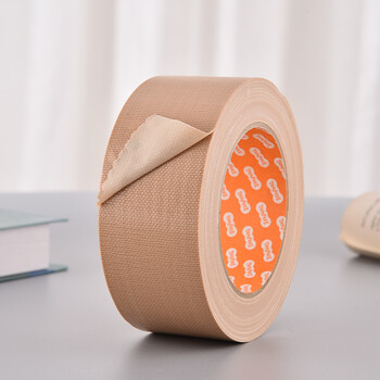 TANOSEE乐如诗进口布基胶带台风胶布防油防水防风密封胶布地毯管道修补窗户原木色1个装50mm×25mTSLT-3