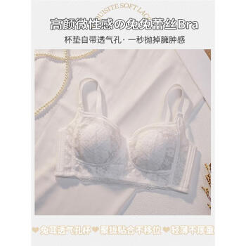 黛安芬triumph兔耳朵內衣女大胸顯小胸無鋼圈收副乳防下垂全罩杯文胸