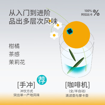 铭氏（Mings）精品 埃塞俄比亚耶加雪菲水洗 阿拉比卡美式手冲单品咖啡豆 250g