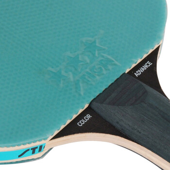 斯帝卡STIGA斯蒂卡 彩色乒乓球拍胶皮横拍单拍3星 兵乓球拍 蓝色长柄