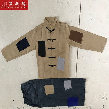 乞丐服表演出服民国儿童小萝卜头衣服英雄耐日报服小乞丐帮孩子舞台服