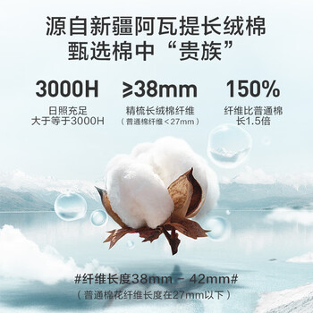京东京造10A抗菌100%长绒棉毛巾 138g加大加厚除螨新疆纯棉全棉洗脸巾 蓝