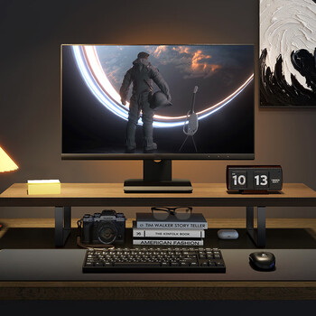 LUCKPRO显示器增高架 电脑显示器支架  桌面置物架台式电脑显示器屏幕增高底座笔记本支架 键盘置物收纳架