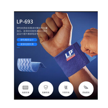 LP693弹性绷带腱鞘炎护腕自由缠绕硅胶防滑加压手腕护具 单只均码 LP693弹性绷带腱鞘炎护腕自由缠绕硅胶防滑加压手腕护具 单只均码