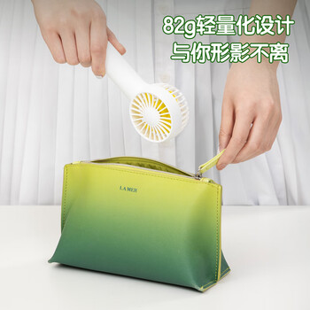 得力迷你手持小风扇三档风力清凉耐用随身便携军训学生宿舍办公室 2.5寸扇面 白色85812 得力迷你手持小风扇三档风力清凉耐用随身便携军训学生宿舍办公室 2.5寸扇面 白色85812