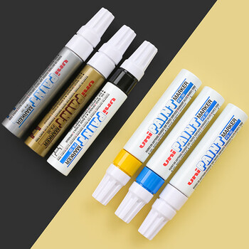 三菱(Uni)油漆笔 PX-30宽记号笔 不掉漆 斜头粗字油性笔(可用于汽车补漆) 4.0-8.5mm蓝色 单支装 三菱(Uni)油漆笔 PX-30宽记号笔 不掉漆 斜头粗字油性笔(可用于汽车补漆) 4.0-8.5mm蓝色 单支装