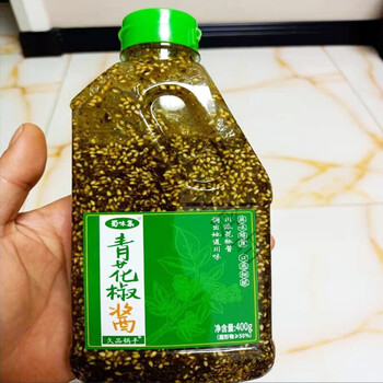蜀味集青花椒酱四川青花椒酱特香特产商用青麻椒油藤椒酱鲜花青花椒酱400g 2瓶 图片价格品牌报价 京东