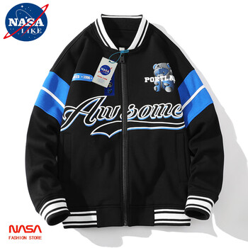 nasalike联名秋冬季新款男士棒球服外套休闲高街时尚痞帅青少年潮牌