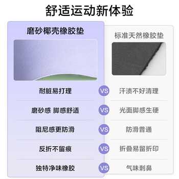 京东京造 净味瑜伽垫混色PU瑜伽垫家用健身垫隔音防滑垫 薄荷极光