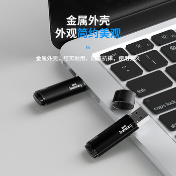 梵想（FANXIANG）32GB U盘 USB2.0 专业招标投标小u盘 迷你便携 即插即用 企业竞标车载电脑通用金属优盘F202-2黑色