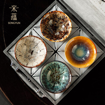 龍泉窯茶杯4 龙泉窑四色茶杯价格报价行情- 京东