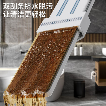 太太乐平板拖把50cm 2配布铝合金免手洗50cm家用一拖净