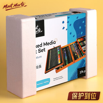 【超级爆款】蒙玛特(Mont Marte)画笔套装 儿童绘画套装小学生礼物画画彩笔水彩高级木盒美术颜料蜡笔画笔礼盒MMGS0012CN 【超级爆款】蒙玛特(Mont Marte)画笔套装 儿童绘画套装小学生礼物画画彩笔水彩高级木盒美术颜料蜡笔画笔礼盒MMGS0012CN
