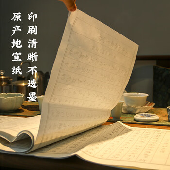 一海堂文化毛笔字帖 书法加厚宣纸文房四宝小楷书半生熟抄经毛笔练字入门描红临摹字贴 心经60张 一海堂文化毛笔字帖 书法加厚宣纸文房四宝小楷书半生熟抄经毛笔练字入门描红临摹字贴 心经60张