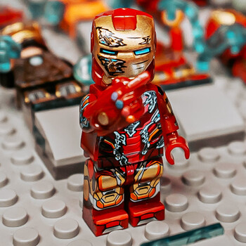 乐高积木复仇者联盟钢铁侠mk85托尼斯塔克拼装玩具人仔 第三方马克mk1