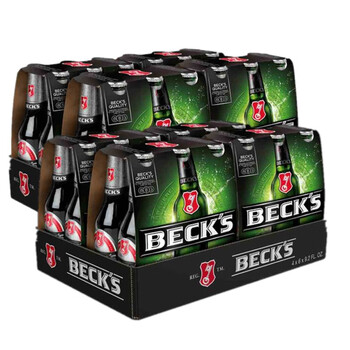 贝克becks德国原装进口贝克啤酒275ml24瓶装拉格黄啤酒整箱装becks