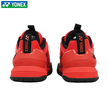YONEX尤尼克斯羽毛球鞋yy男女款网羽鞋动力垫缓震SHTE3MAC红色 44.5