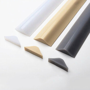 浴室挡水条卫生间门槛条地面阻水条不绊脚软胶条门挡半透明门槛条50cm