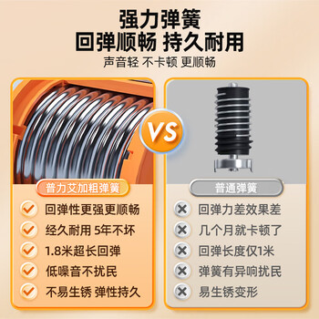 PROIRON普力艾健腹轮自动回弹肘撑双轮卷腹轮平板支撑腹肌轮 活力橙
