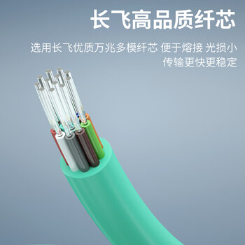 广昌兴(G.C.X)电信级 mpo-mpo光纤跳线万兆多模OM3 10米12个芯40g/25g/10g母头B极性兼容MTP-MTP光模块连接线
