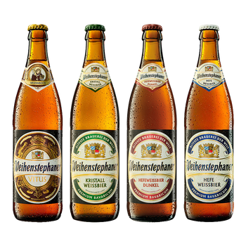 维森weihenstephan德国原装进口黑啤酒小麦白啤黑啤酒维森4款组合500