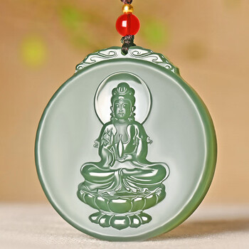 和田玉观音笑佛吊坠品牌及商品- 京东