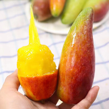 俏农优选 海南辣椒芒3斤 新鲜热带水果树上熟贵妃手指牙签芒果 京东