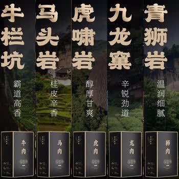 七春茶叶全肉宴500g武夷岩茶马头岩牛栏坑肉桂茶 节日送长辈礼盒装