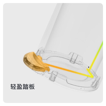 优百纳（UPELLA）不锈钢厨房垃圾桶脚踏式客厅带盖垃圾筒办公室大号12升百慕绿