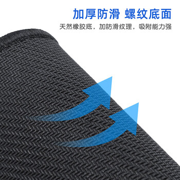 宜适酷(EXCO)鼠标垫护腕大号笔记本电脑办公手腕垫锁边手托记忆棉腕托 黑色9277