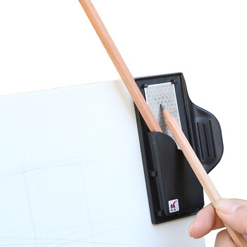 中盛画材 素描炭笔磨笔器铅笔磨铅器炭条彩铅笔尖打磨器素描磨笔砂纸板美术生专用艺考学生画画夹纸夹子燕尾美术写生