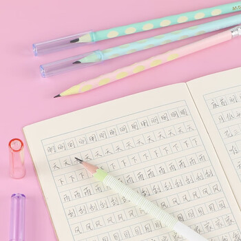 晨光（M&G）透明带色系列笔套小学生铅笔套/铅笔延长器铅笔尖保护套开学文具ABT984C7 5包