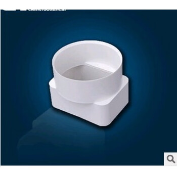 mnkuhgpvc塑料方管别墅屋檐排水成檐沟方形雨水管圆转方转圆转换接头