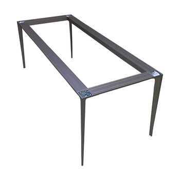 哩也波哩也铝合金实心餐桌脚架岩板餐台金奖桌腿简约现代办公桌腿