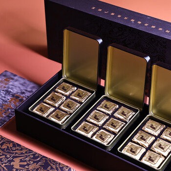 泾渭茯茶黑茶 过节礼盒 咸阳茯茶 陕西西安特产 金花茯砖茶 一钱金茯2盒